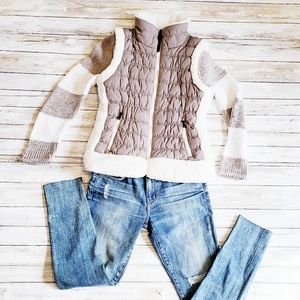 Calvin Klein Performance Sherpa Trim Puffer Vest M